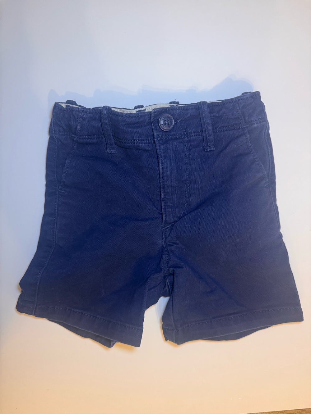 Baby Gap 18-24M Navy Blue Chino Shorts Toddler Boy Classic Preppy